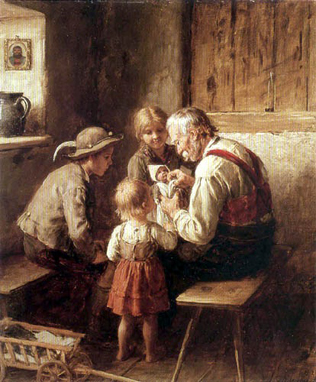 El doctor de la muñeca. Franz Von Defregger, 1912