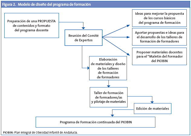 Figura 2. Modelo de diseño del programa de formación