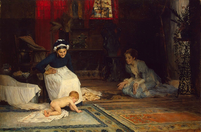 In the nursery, 1885