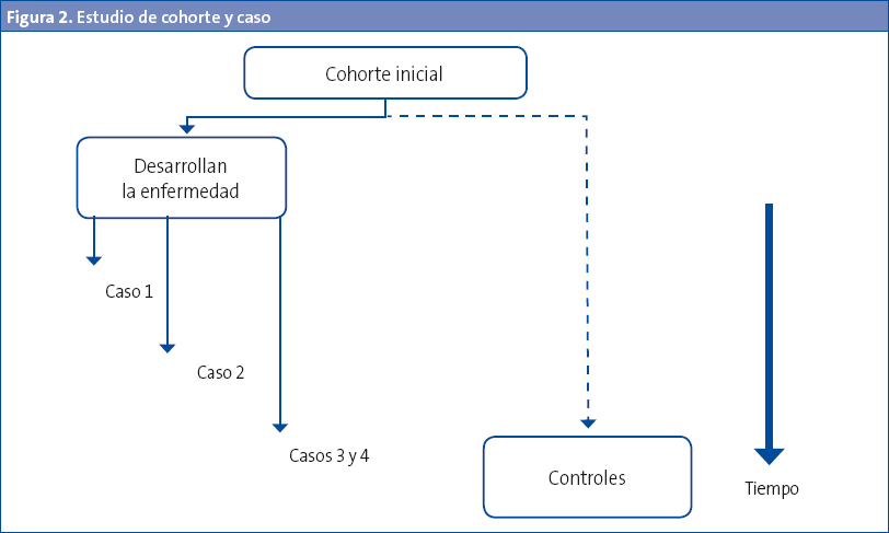 Figura 2. Estudio de cohorte y caso