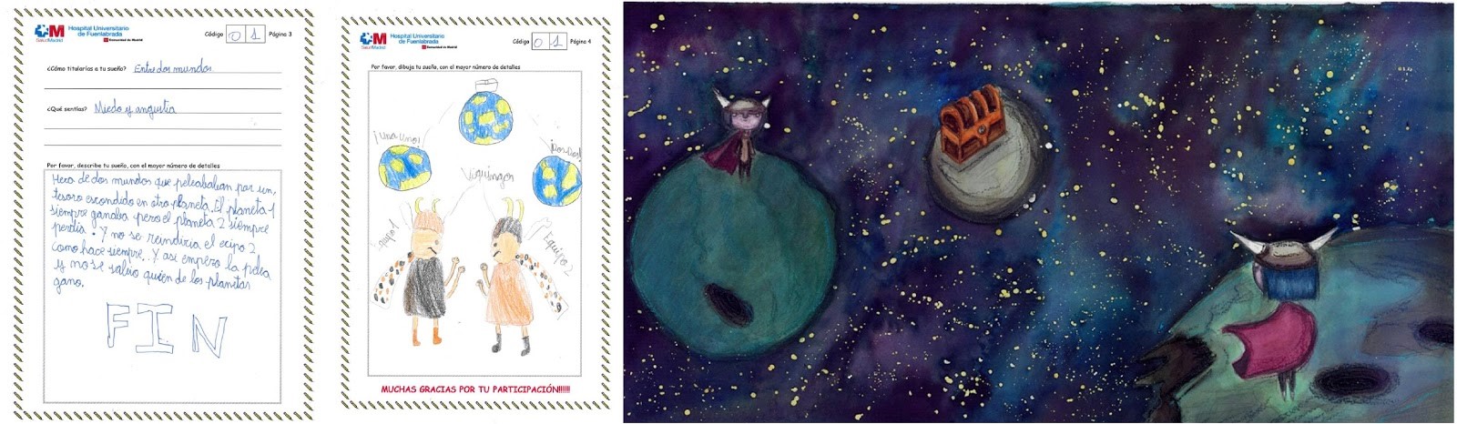 Figura 2. “Entre dos mundos”. Niña, ocho años