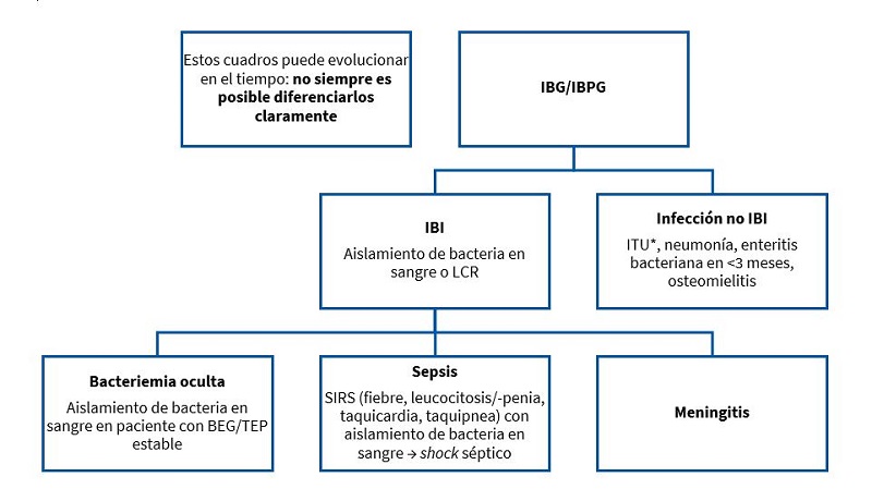 Figura 1. Definiciones de procesos que pueden debutar como fiebre sin foco