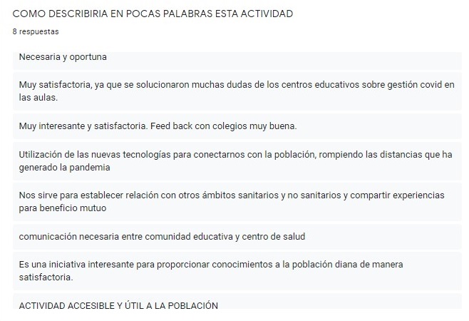 Figura 1. Comentarios libres