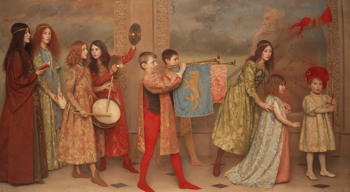 Desfile infantil. Thomas Cooper Gotch, 1899