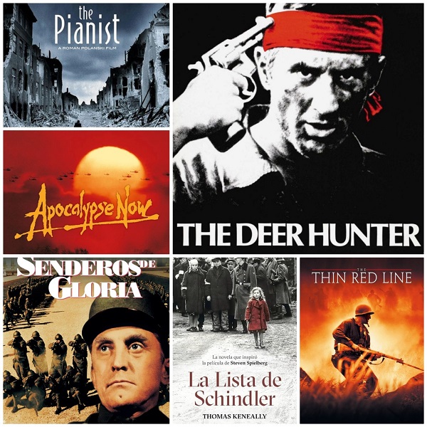Figura 1. Películas míticas del séptimo arte alrededor de los conflictos bélicos